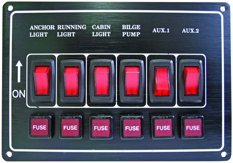 Switch Panel -Hor.Black 6