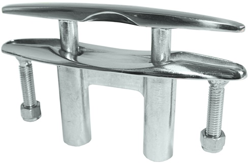 Cleat Pull-up, Flush, 316 Stainless Steel 215mm Overall Length