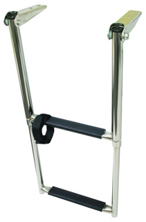 Ladder - Stainless Steel, Telescopic, Top Mount, 2 Step, W 290mm
