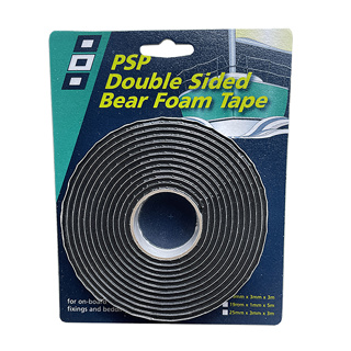 Double Sided Bear Foam Tape Black 19mm x 3mm x 3M