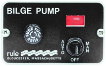 Rule 12v Deluxe Bilge Pump Switch Panel  3 Way