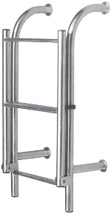 Ladder - 4 Step Yacht, S/S, Bolt-on, W 310mm