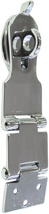 Hasp & Staple Double Hinged, Chrome Plated Brass, 135mm x 33mm