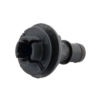 DRAIN FITTING LOW PROFILE EXT THREAD 3/4 Straight