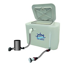 Live Bait Tank, 30 Litre With Flowrite Fittings, No Pump C/W White Hatch