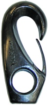 Nylon Hook Blk 6mm (PAIR)