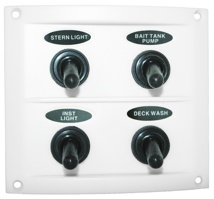 Switch Panel White 4 Sw