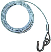 Winch Wire & Hook 5mm x6M