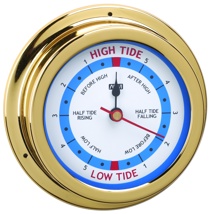 Tide Clock Brass 120mm