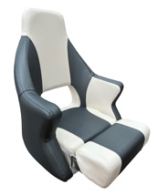 Axis M700 Hi Back Flip Up Seat White / Dark Grey Carbon fibre